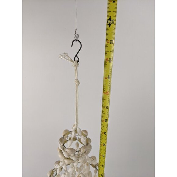 Vintage 70’s Seashell Chandelier Sea Shells Nautical Beach Boho Coast 30" - Picture 7 of 14